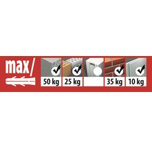Dibluri plastic cu șurub Tox Tri 6x36 mm, pachet 10 bucăți