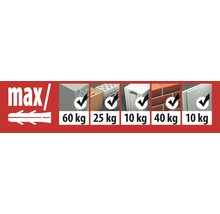 Dibluri plastic cu șurub Tox Tri 6x51 mm, pachet 8 bucăți
