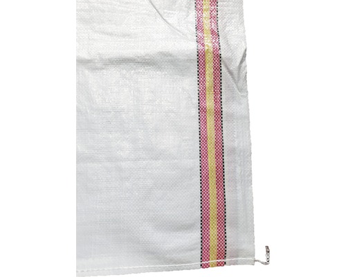 Prim-plan cu un sac alb țesut