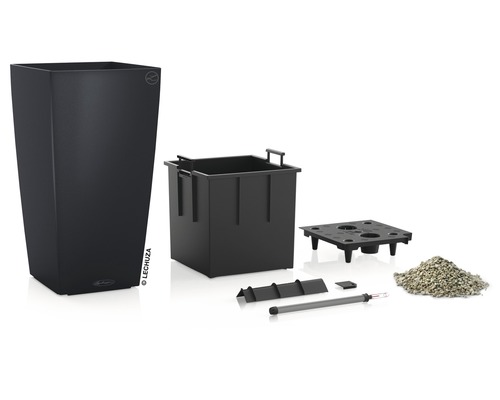 Ghiveci de flori cu sistem de irigare și accesorii