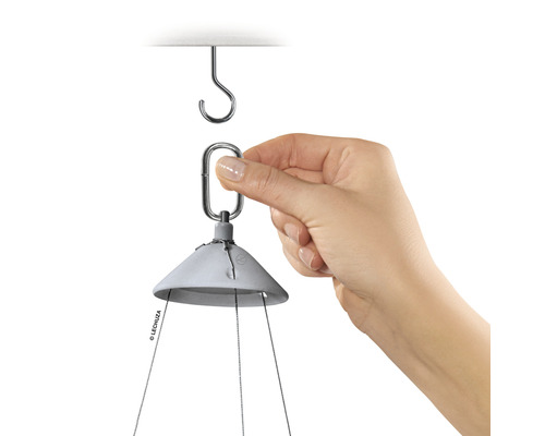 Suspendarea unui coș de plante cu cârlig