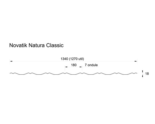 Dimensiunile produsului Novatik Natura Classic