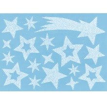 Folie decorativă pentru ferestre cu model de stele și comete