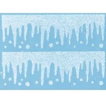 Folie autoadezivă pentru geam cu model de țurțuri