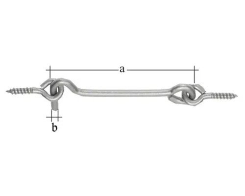 Cârlig de ușă cu șuruburi pentru fixare