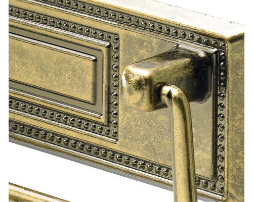 Vizualizare detaliată a unui mâner metalic pentru mobilă