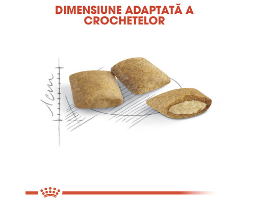 Imagine cu trei crochete pentru hrană pentru animale, dintre care una este tăiată