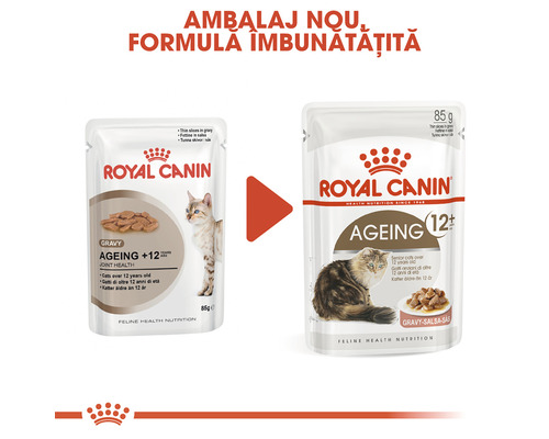 Royal Canin hrană pentru pisici mai în vârstă, ambalaj nou