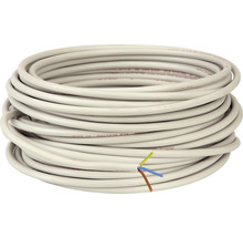 Cablu NYM-J 3x1,5 mm² gri, inel 25m, manta din PVC conform DIN VDE 0281-1