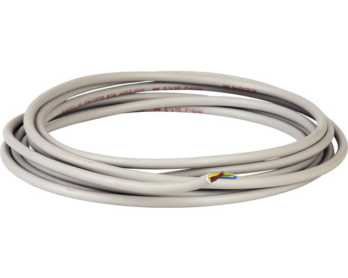 Cablu electric gri, cu 3 fire, cu o secțiune transversală de 1,5 mm