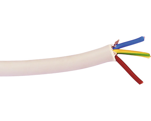 Cablu electric cu mai multe fire colorate.