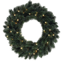 Coroană de Crăciun pentru ușă cu iluminare