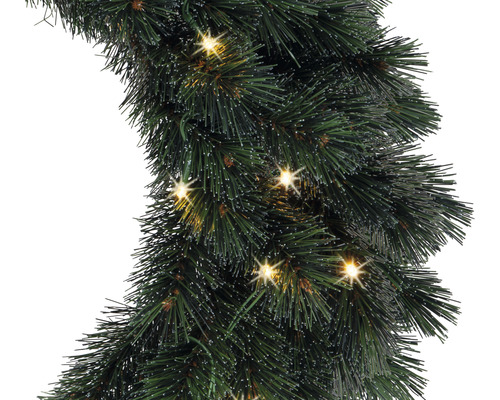 Ghirlandă artificială de brad cu iluminare