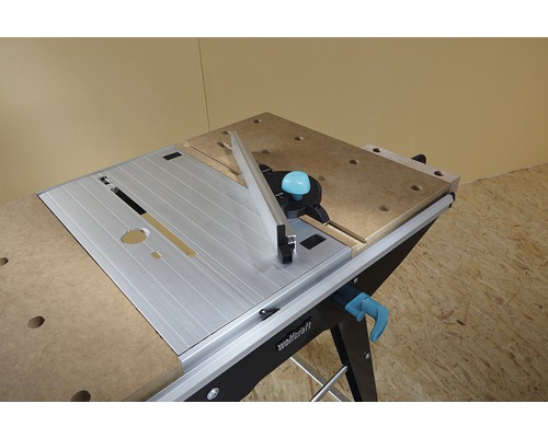 Banc de lucru Wolfcraft cu inserție metalică și ghidaj