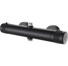Sistem de duș cu termostat AVITAL Topino, duș fix Ø22,5 cm, pară duș 3 funcții, furtun duș 1,5m, negru-thumb-3 Sistem de duș cu termostat AVITAL Topino, duș fix Ø22,5 cm, pară duș 3 funcții, furtun duș 1,5m, negru-thumb-3