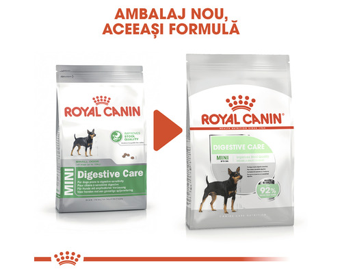 Hrană pentru câini Royal Canin Mini Digestive Care, ambalaj nou, aceeași formulă