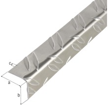 Cornier aluminiu Alberts 23,5x23,5x1,5 mm, striat, lungime 1m-thumb-1