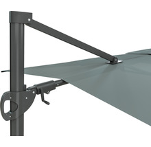 Umbrelă suspendată Soluna Avignon 300x300 cm 220 g/m² gri închis-thumb-12 Umbrelă suspendată Soluna Avignon 300x300 cm 220 g/m² gri închis-thumb-12