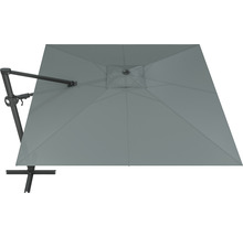 Umbrelă suspendată Soluna Avignon 300x300 cm 220 g/m² gri închis-thumb-14