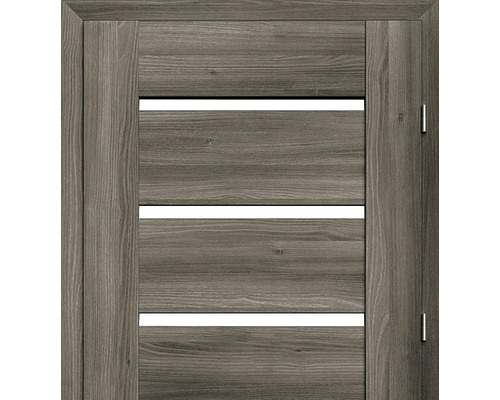 Ușă din lemn cu trei decupaje pentru lumină