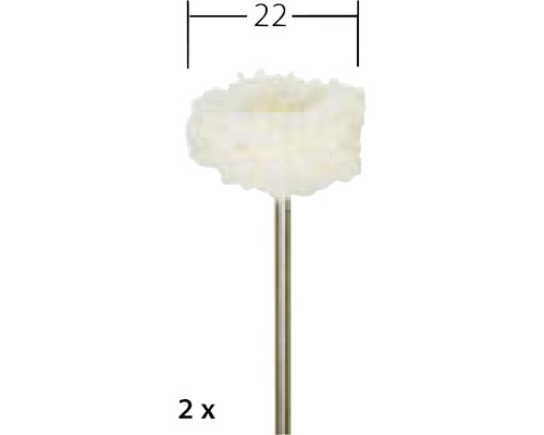 Disc de lustruire cu tijă, diametru 22 milimetri