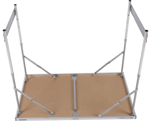 Partea inferioară a mesei de camping din aluminiu cu picioare