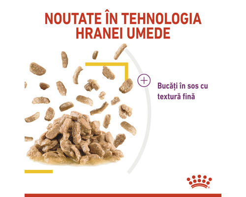 Bucățele în sos pentru hrană pentru pisici