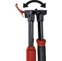 Vizualizare detaliată a unei tije telescopice reglabile cu funcție rotativă