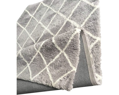Covor gri cu model în romburi