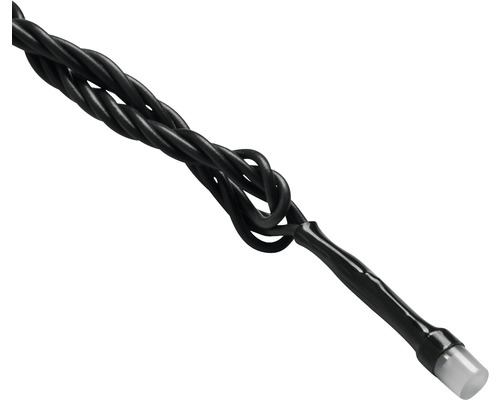 Șir luminos cu LED-uri, prim-plan al unei surse de lumină