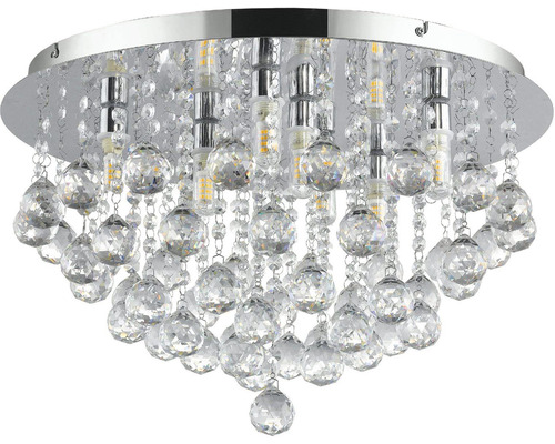 Lumină de plafon cu elemente de cristal