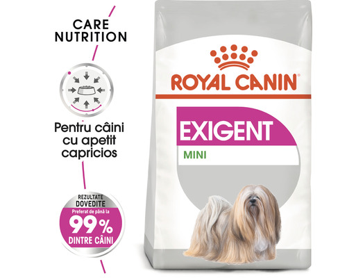Pachet de hrană pentru câini Royal Canin Exigent Mini pentru câini mofturoși