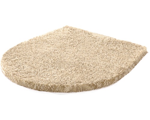 Covoraș bej semicerc pentru trepte, din material textil