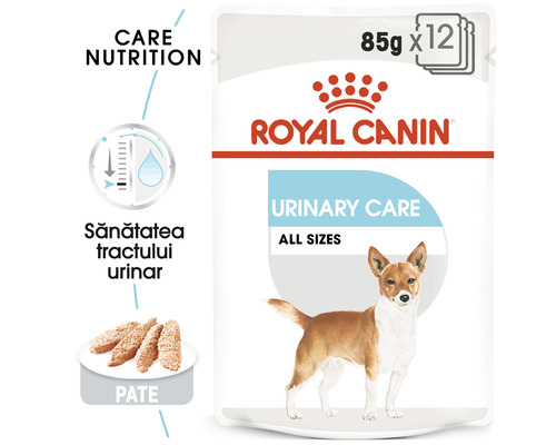 Hrană pentru câini Royal Canin Urinary Care, 12 pachete a câte 85 de grame