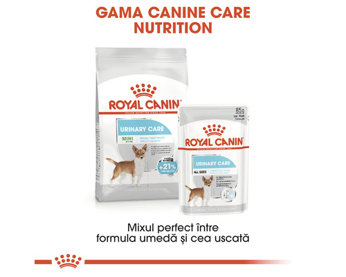 Hrană pentru câini Royal Canin Urinary Care, hrană uscată și umedă