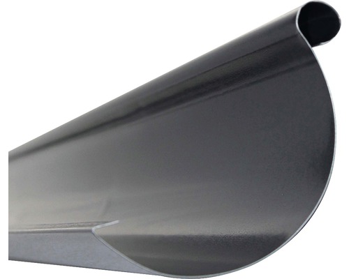 Canal de scurgere din metal, formă semi-rotundă