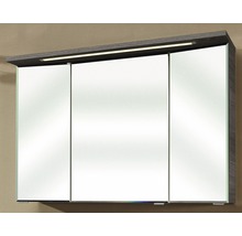 Set mobilier baie pelipal Kumba 110, incl. bază lavoar, lavoar, dulap cu oglindă 3D și iluminare LED, grafit-thumb-2