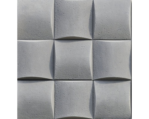 Panou de perete din beton cu design pătrat