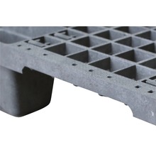 Detalii paletă din plastic cu structură de grilă