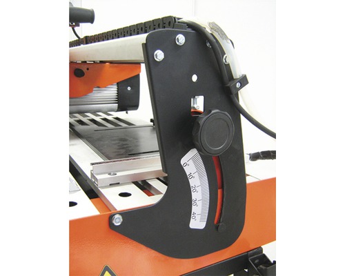 Imagine detaliată a unei mașini de tăiat faianță cu reglare de grade