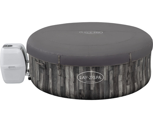 Cada cu hidromasaj Lay-Z-Spa Bahamas cu capac și pompă
