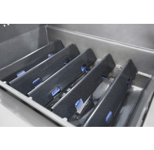 Grătar pe gaz Weber Spirit II E-310 GBS negru 3 arzătoare din oțel inoxidabil 8,79 kW suprafață de gătire 60x46 cm capabilitate iGrill incl. termometru, masă laterală rabatabilă, grătar menținere căldură, tavă de colectare grăsime, cârlige-thumb-5