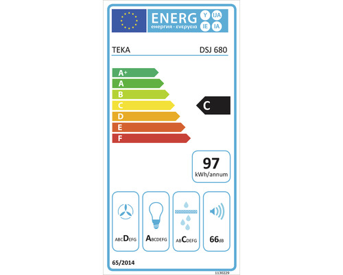 Etichetă energetică Teka DSJ 680