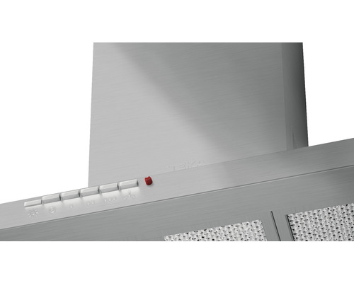 Hotă metalică cu butoane de control