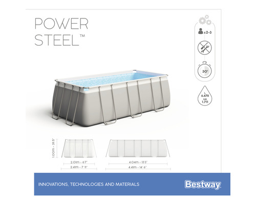 Piscină cu cadru metalic Bestway Framepool Power Steel™ | HORNBACH