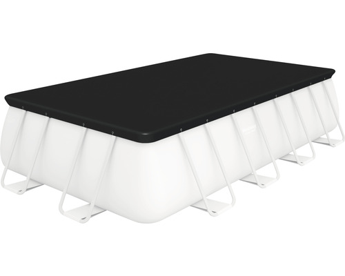 Piscină dreptunghiulară cu cadru și acoperire