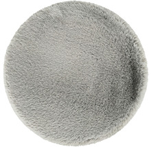 Covor rotund cu imitație de blană