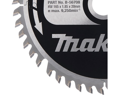 Pânză de ferăstrău Makita 165x1,85x20 milimetri