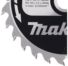 Disc de ferăstrău Makita, 165 x 2,0 x 20 milimetri
