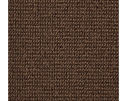 Prim-plan al unui covor maro cu structură buclată.